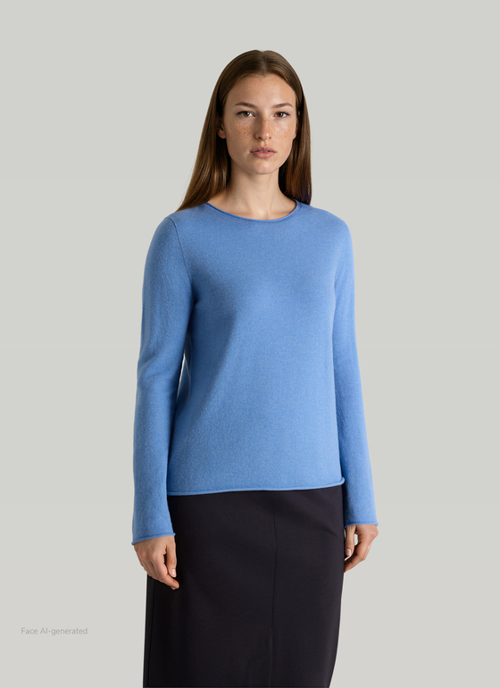 Pullover Rundhals 1/1 Arm Dutch Blue Frontansicht