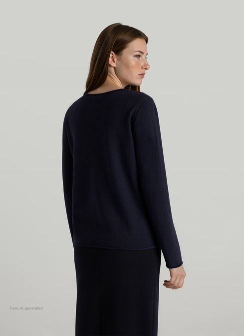 Pullover Rundhals 1/1 Arm width=
