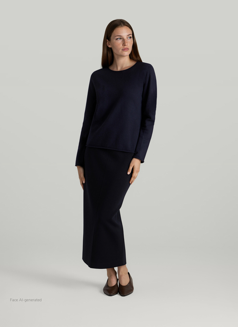 Pullover Rundhals 1/1 Arm width=