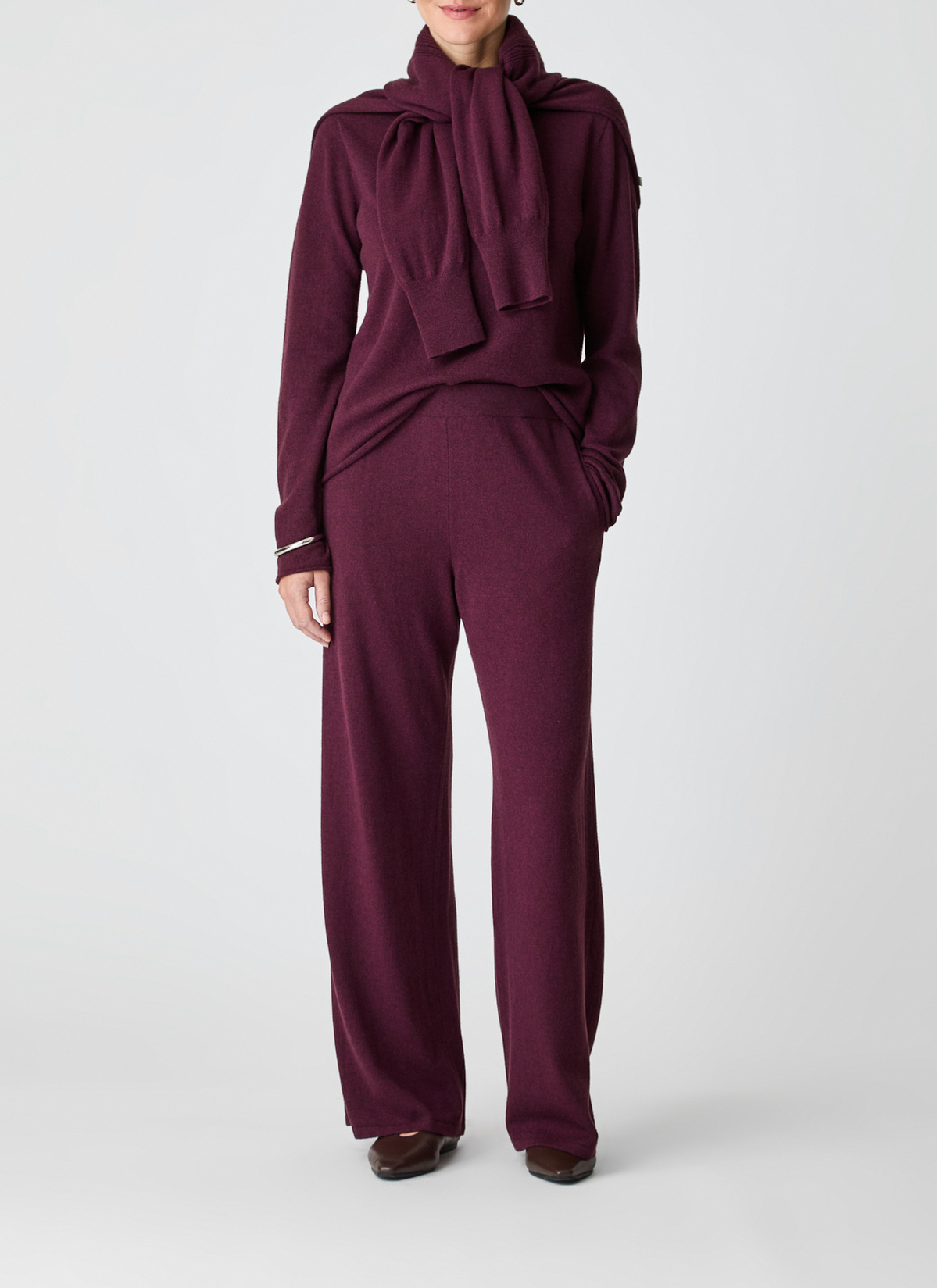 Pullover Rundhals 1/1 Arm, Oxid Red Detailansicht 1