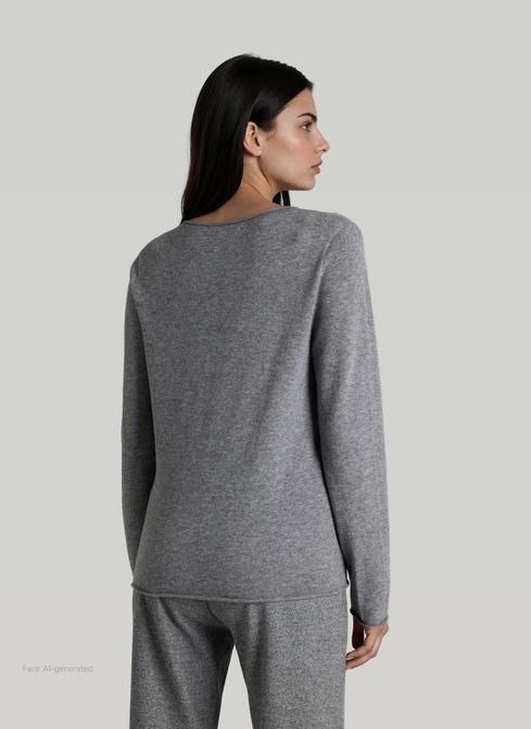 Pullover Rundhals 1/1 Arm width=