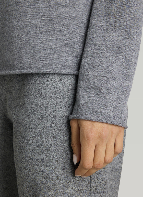 Pullover Rundhals 1/1 Arm Autumn Mist Frontansicht