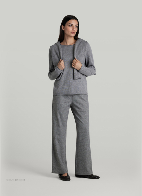 Pullover Rundhals 1/1 Arm width=