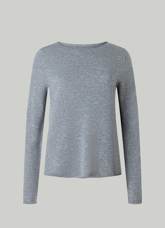 Pullover Rundhals 1/1 Arm Autumn Mist Frontansicht