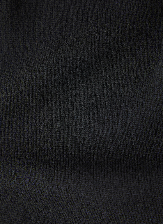 Pullover Rundhals 1/1 Arm Black Frontansicht