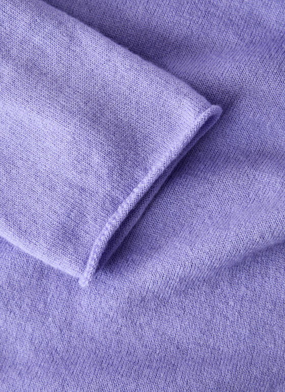 Pullover Rundhals 1/1 Arm Frosted Lavender Frontansicht