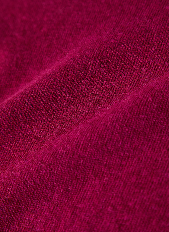 Pullover V-Ausschnitt 1/1 Arm Bordeaux Frontansicht