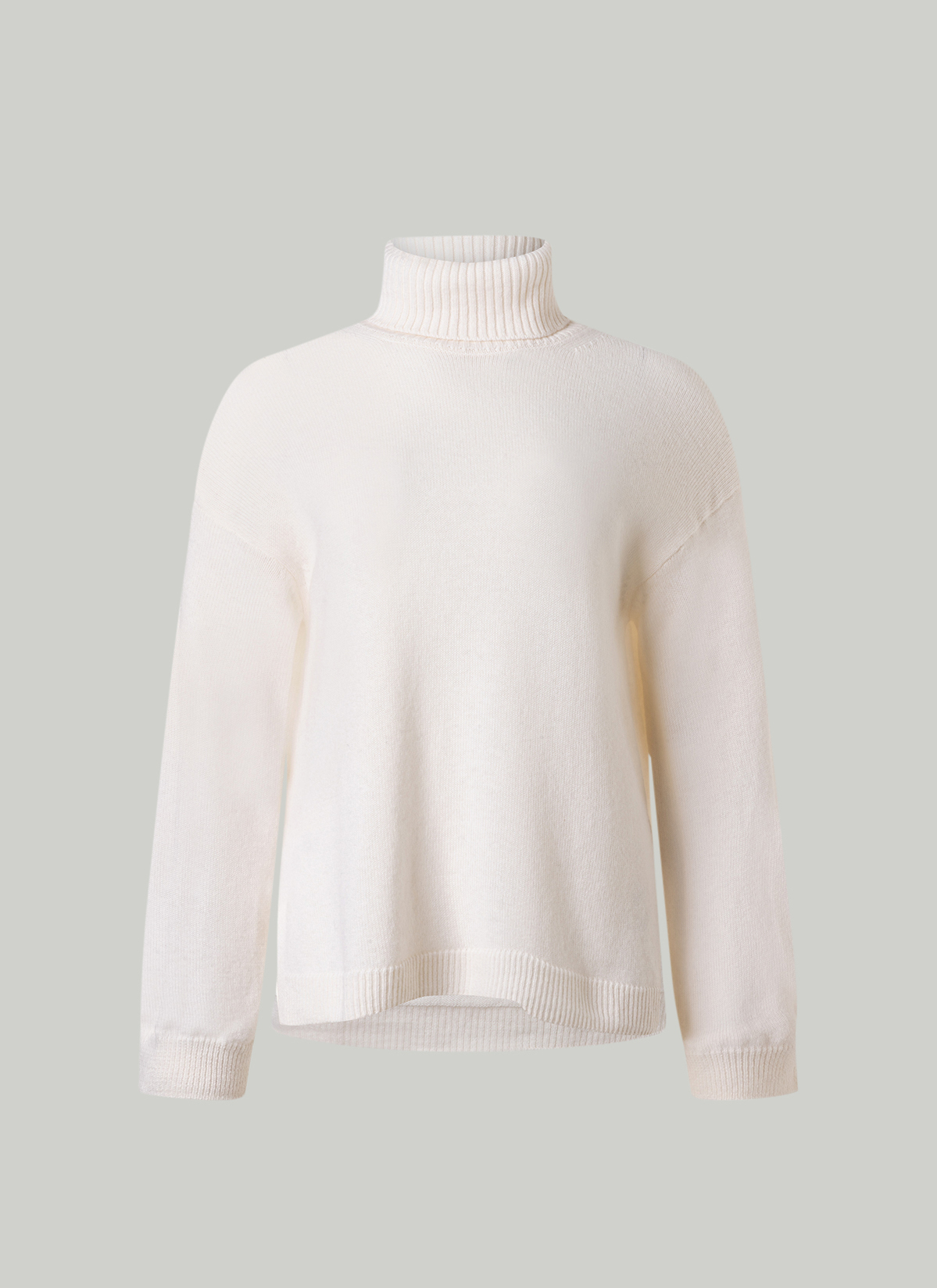 Pullover Rollkragen 1/1 Arm, New White 