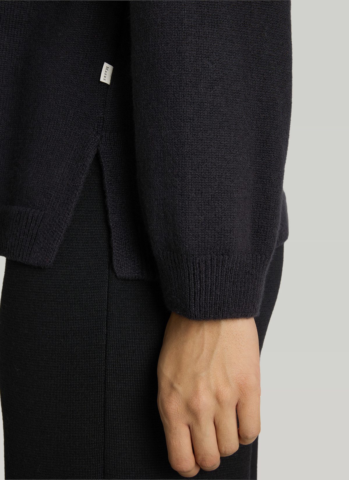 Pullover Rollkragen 1/1 Arm, Black Detailansicht 1