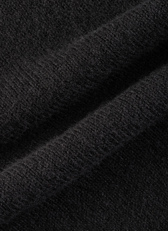Pullover Rollkragen 1/1 Arm Black Frontansicht