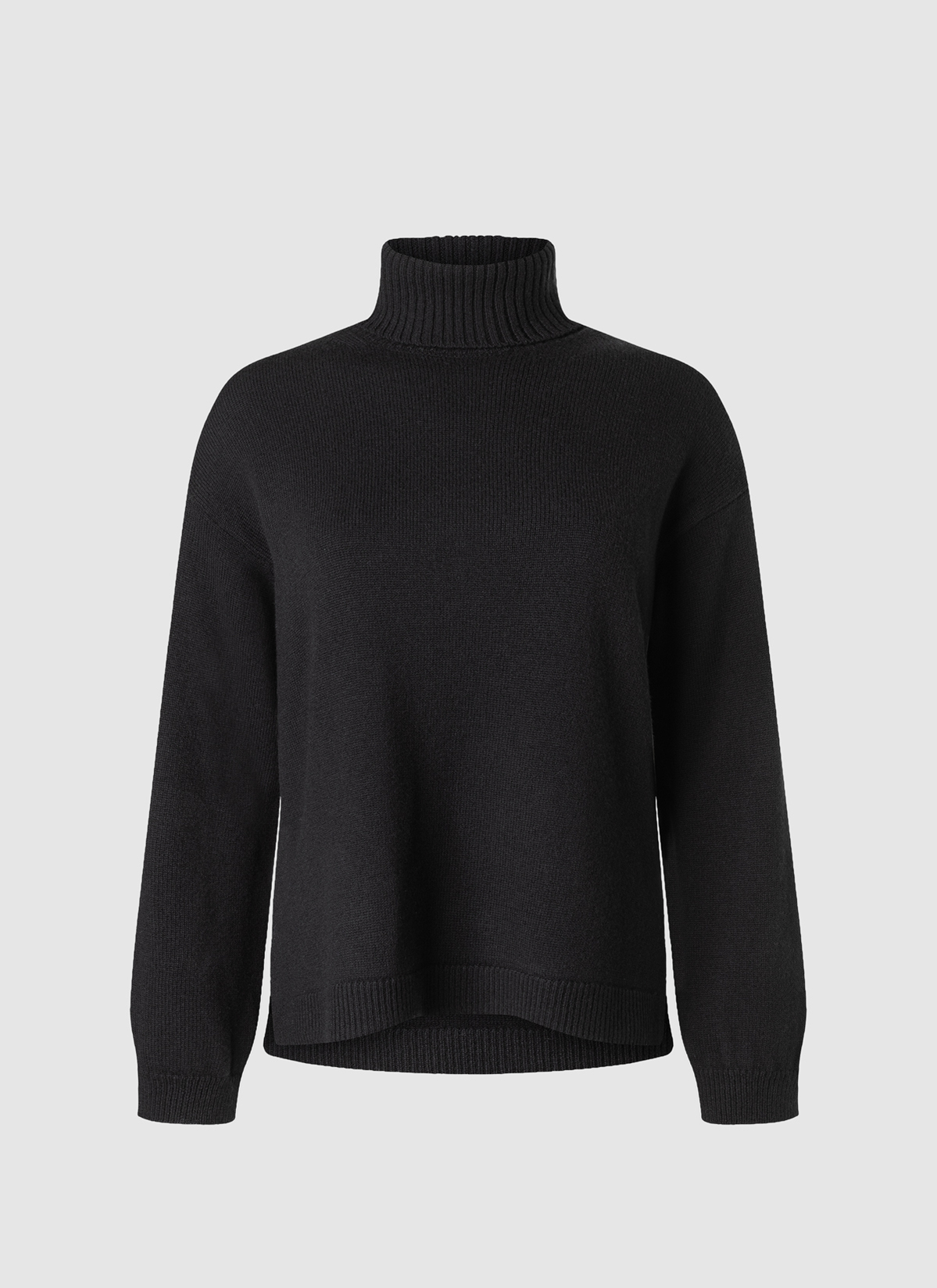Pullover Rollkragen 1/1 Arm, Black