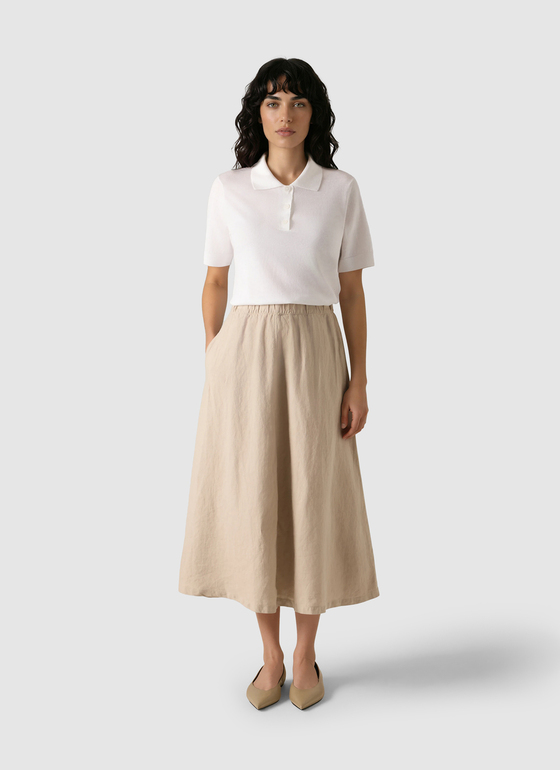 Poloshirt New White Frontansicht