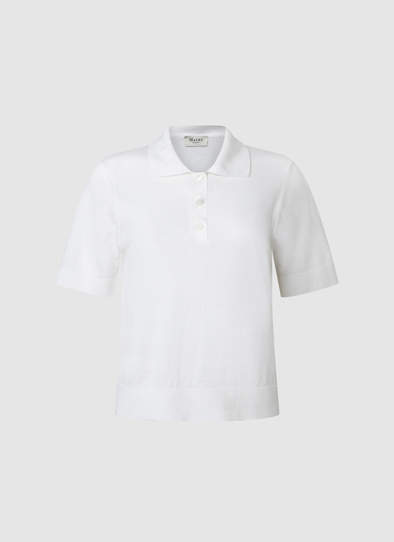 Poloshirt New White Frontansicht