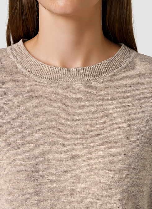Pullover Rundhals 1/2 Arm width=