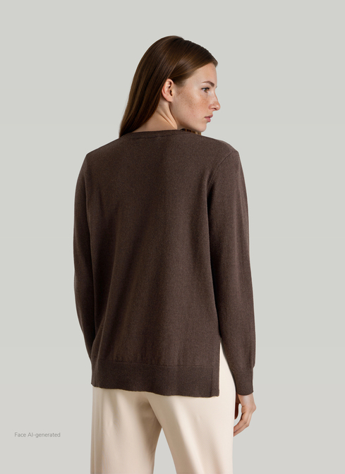 Pullover Stehkragen 1/2 Arm width=