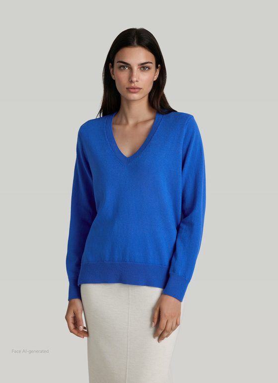 Pullover Stehkragen 1/2 Arm Nordic Light Frontansicht
