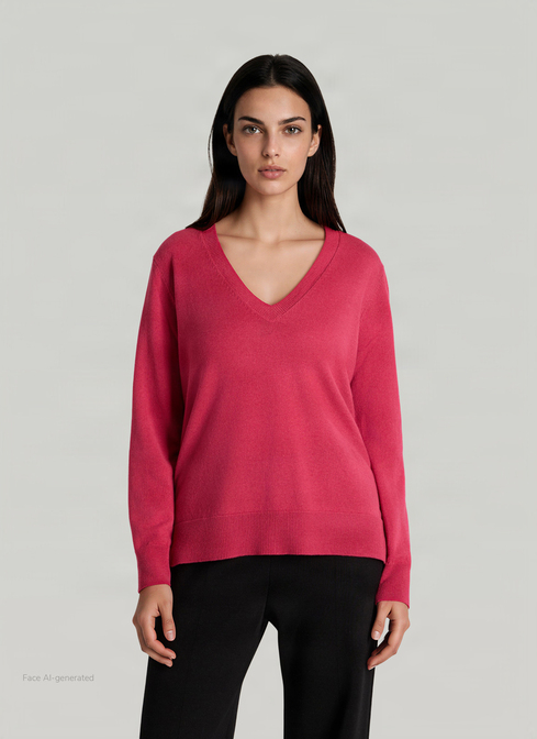 Pullover Stehkragen 1/2 Arm width=