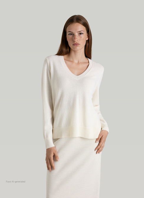 Pullover Stehkragen 1/2 Arm width=