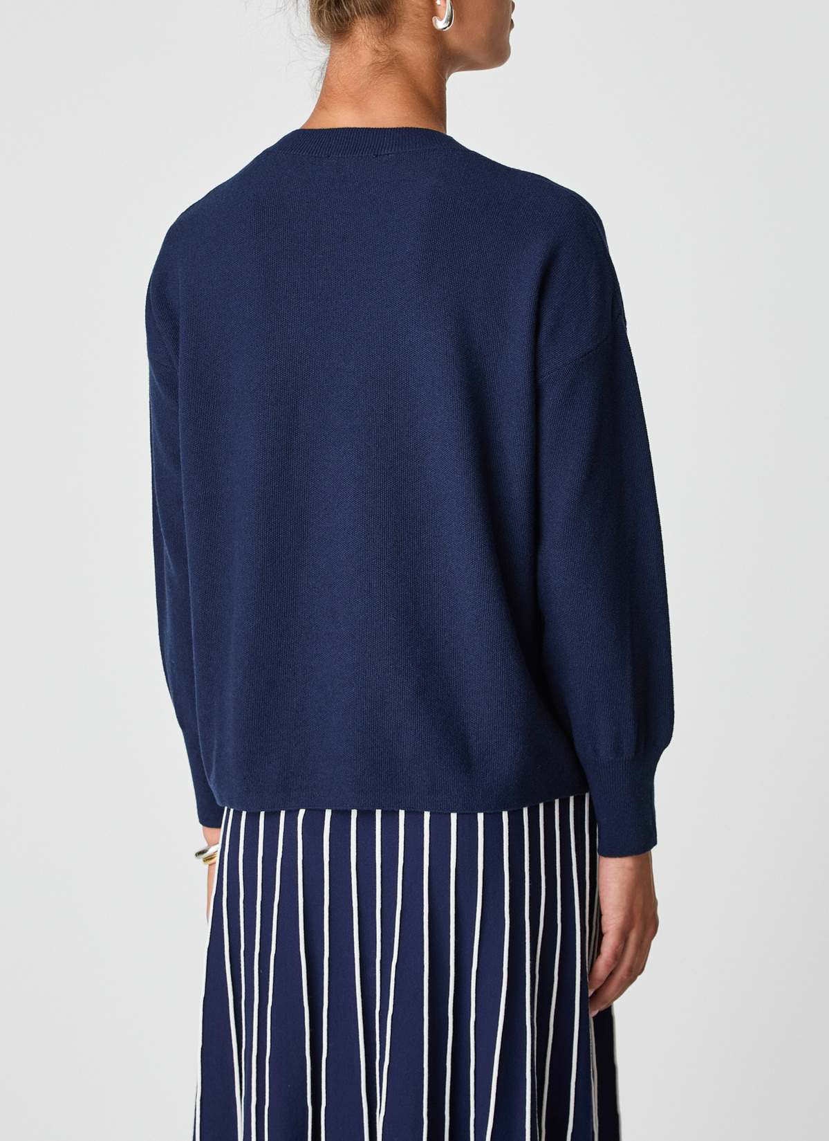 Pullover Rundhals 1/1 Arm, Bright Night Rückansicht
