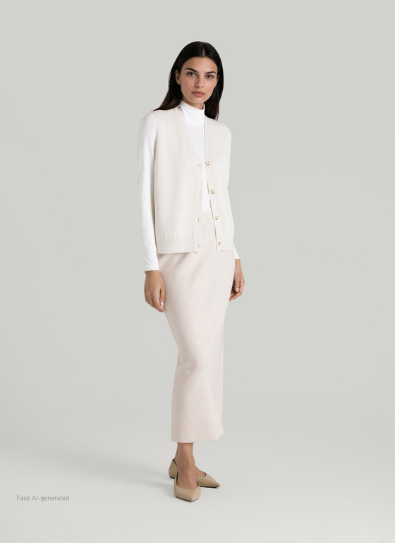 Kleid (normal) Off White Frontansicht
