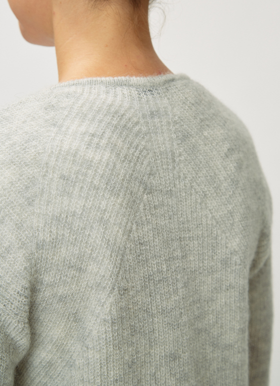 Pullover V-Ausschnitt 1/1 Arm Oat Milk Frontansicht
