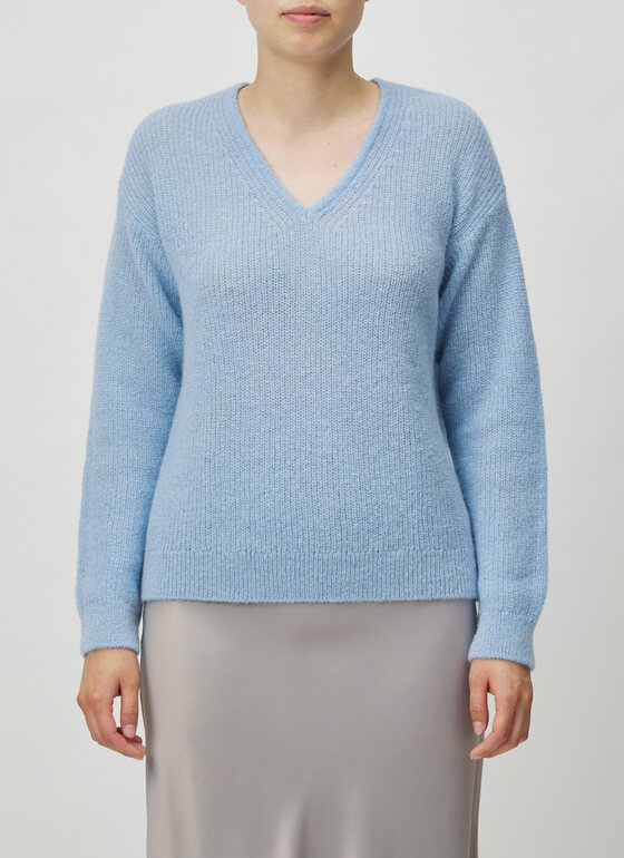 Pullover V-Ausschnitt 1/1 Arm Blue Fountain Frontansicht