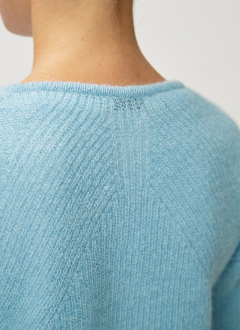 Pullover V-Ausschnitt 1/1 Arm, Celeste Detailansicht 2