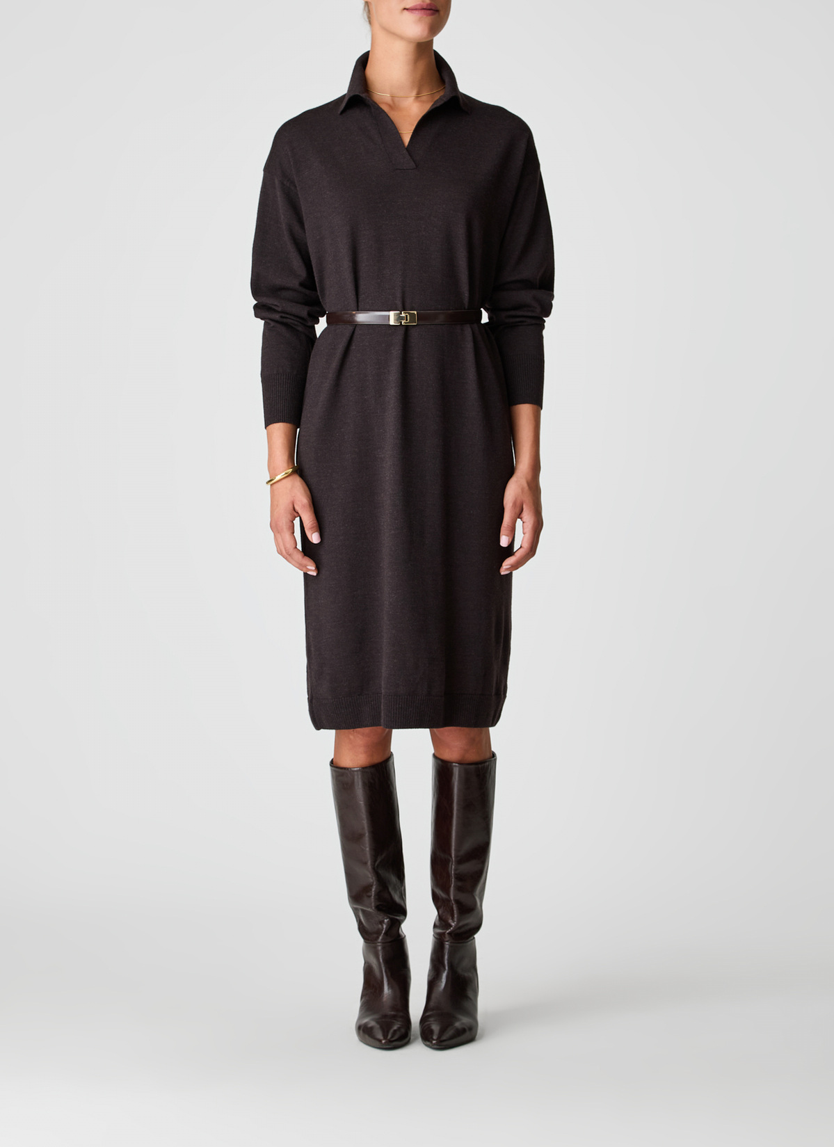 Hose (alle Formen), Dark Espresso Frontansicht