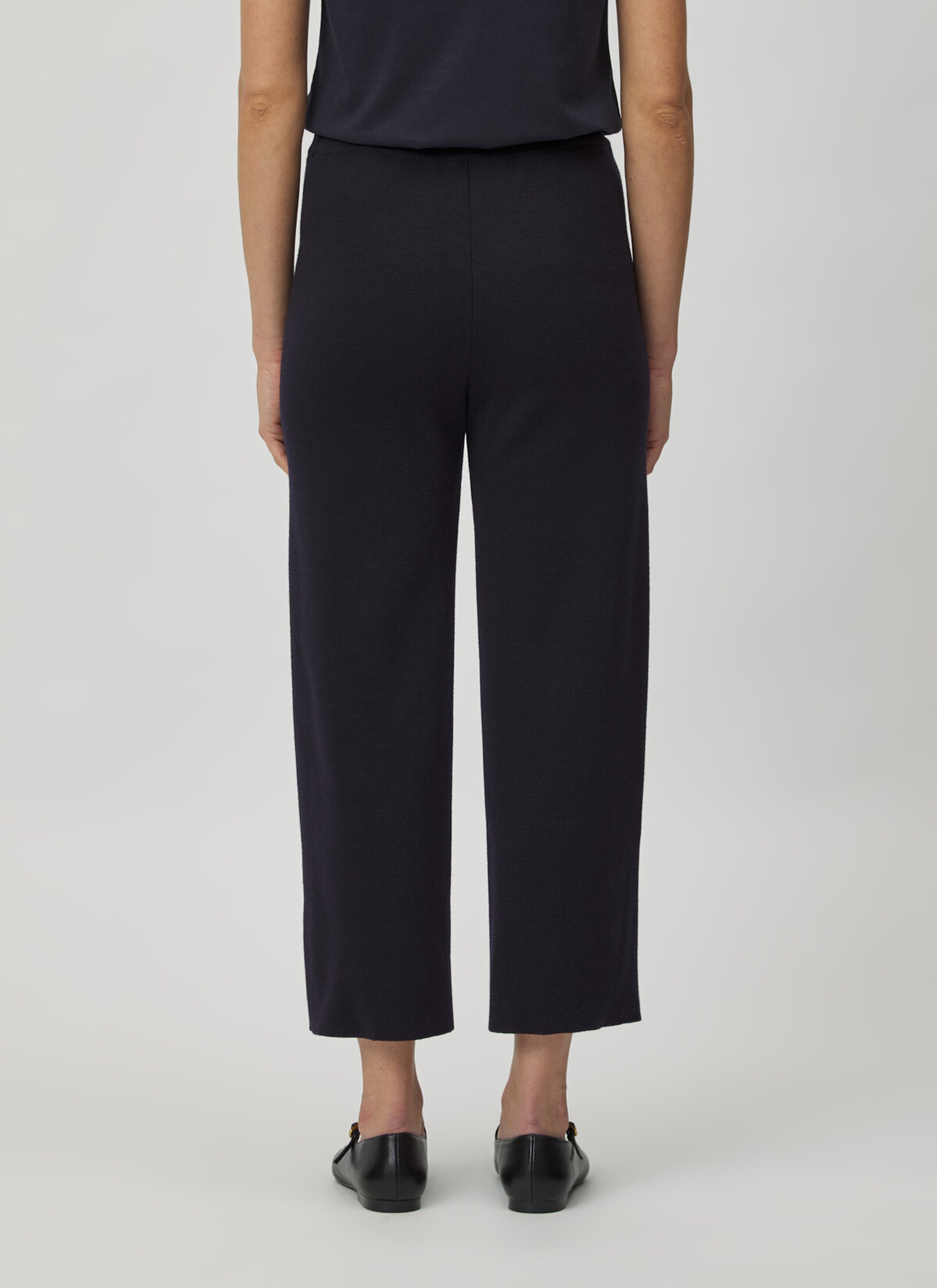 Strickhose, Navy Rückansicht