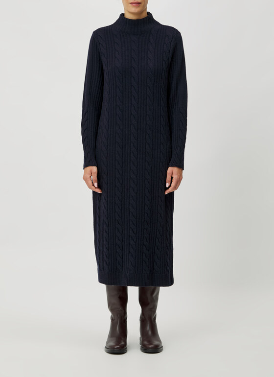 Kleid Navy Frontansicht