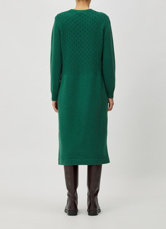 Kleid Bottle Green Frontansicht