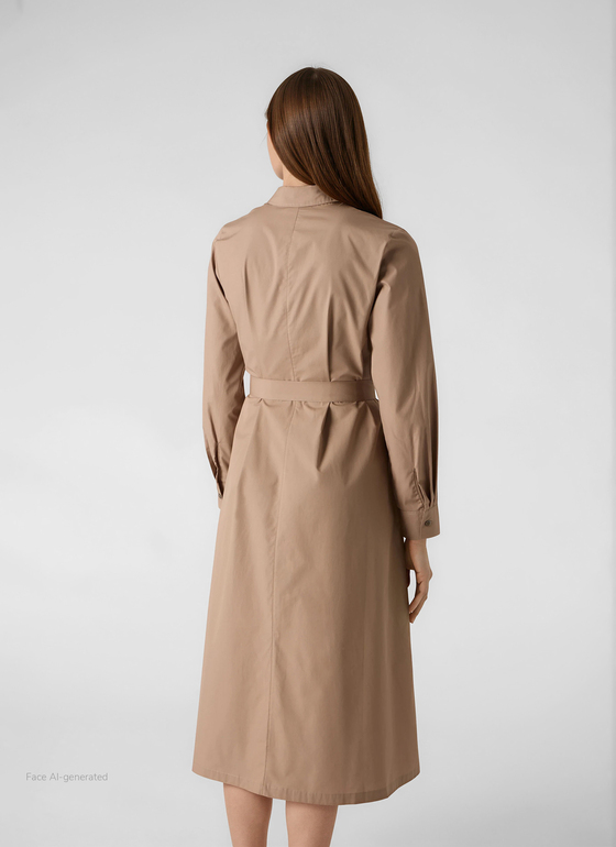 Kleid Nougat Frontansicht