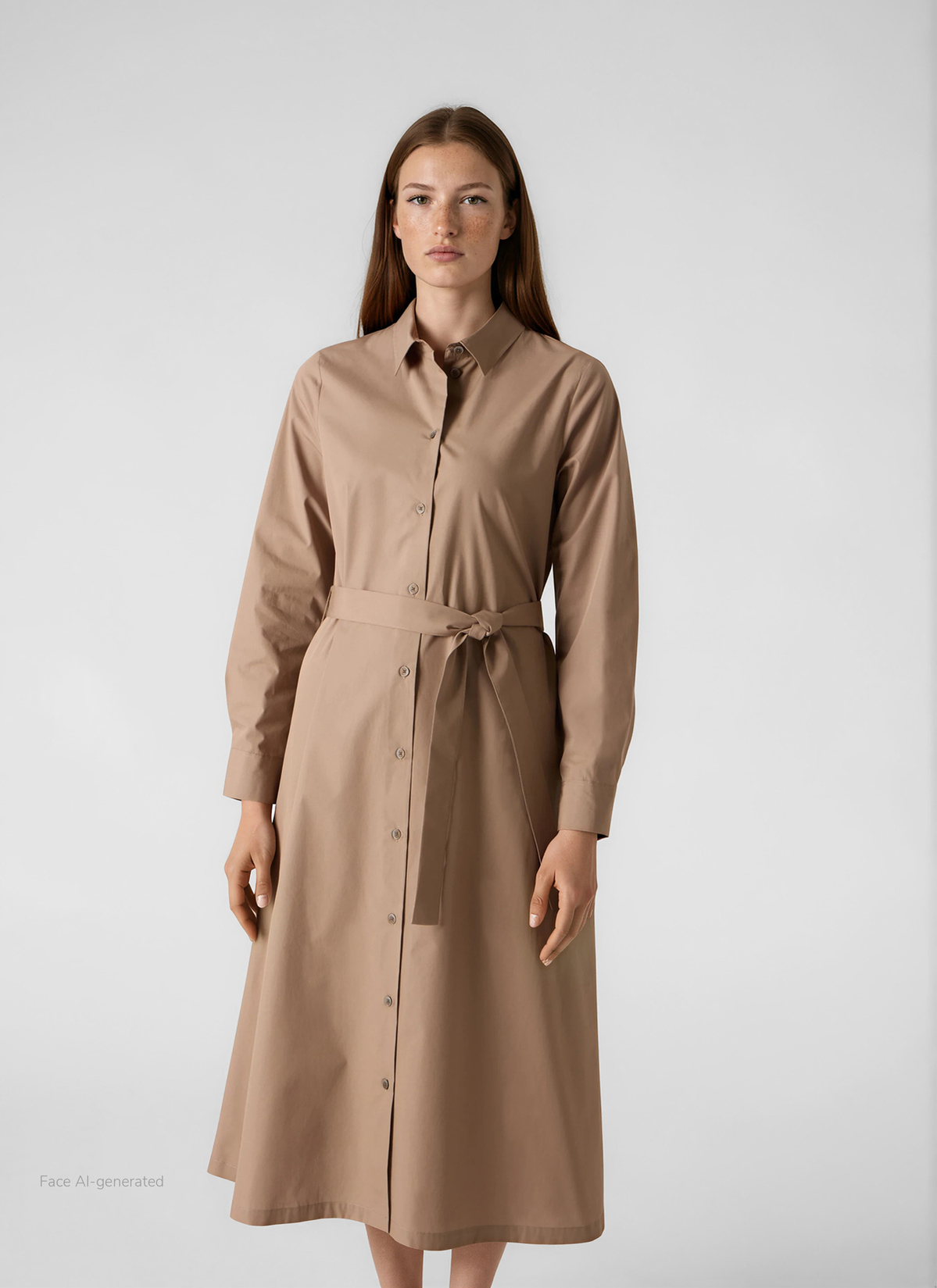 Kleid, Nougat Detailansicht 2