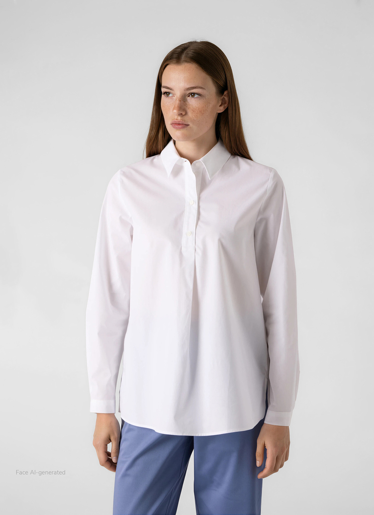 BlusePure White Frontansicht