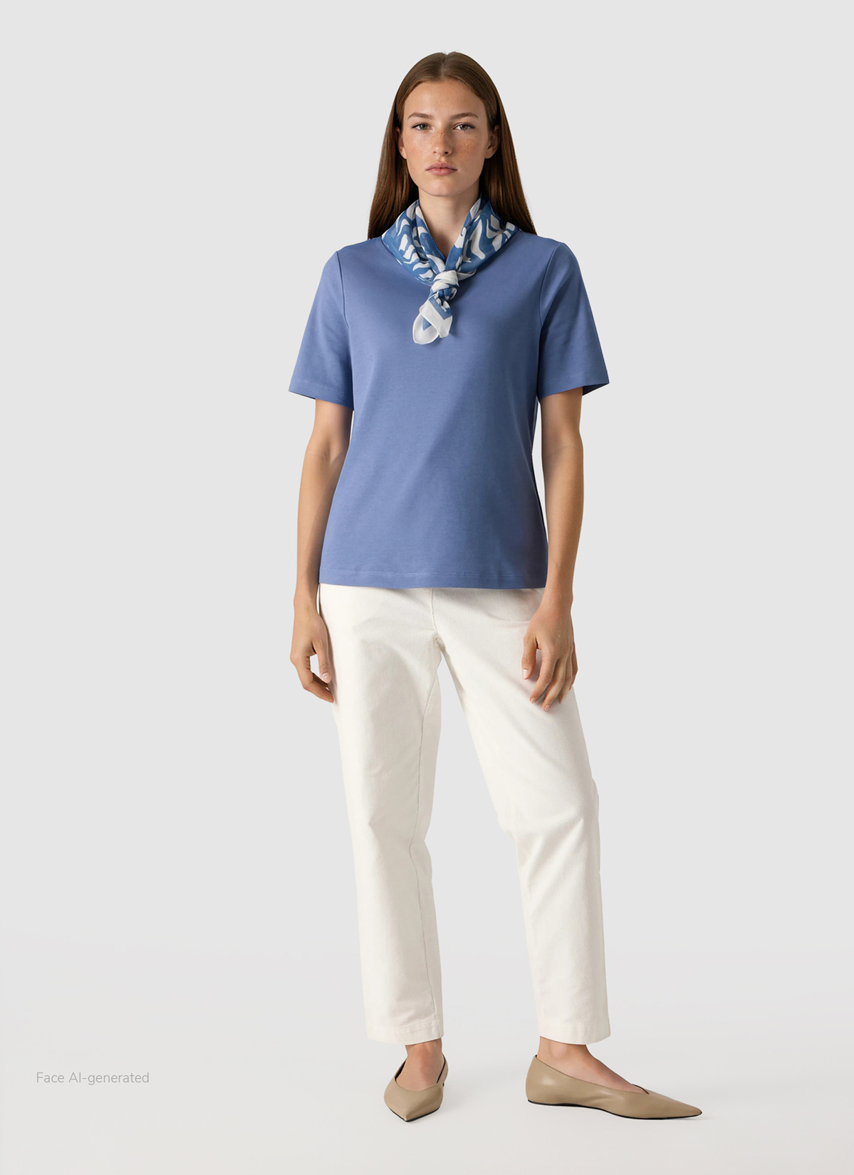 T-Shirt 1/2 Arm, Blue Horizon Detailansicht 2