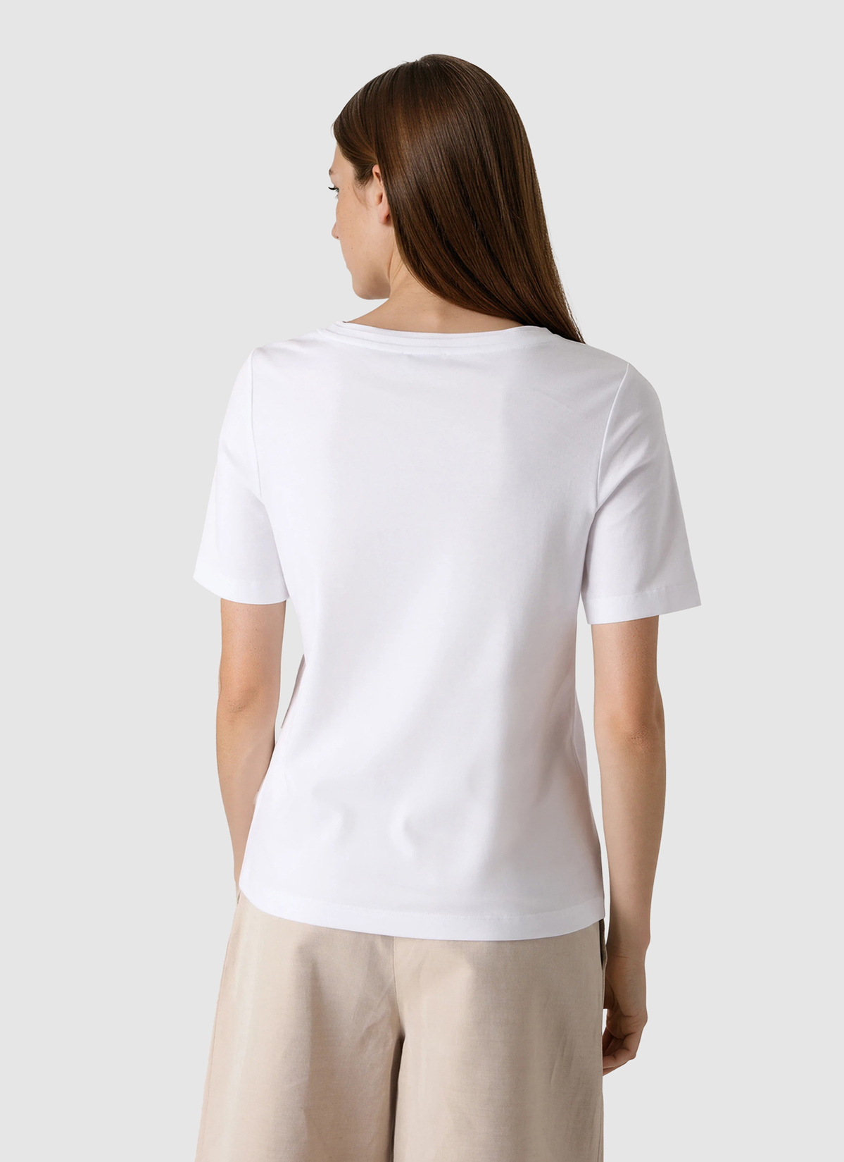 T-Shirt 1/2 Arm, Pure White Rückansicht