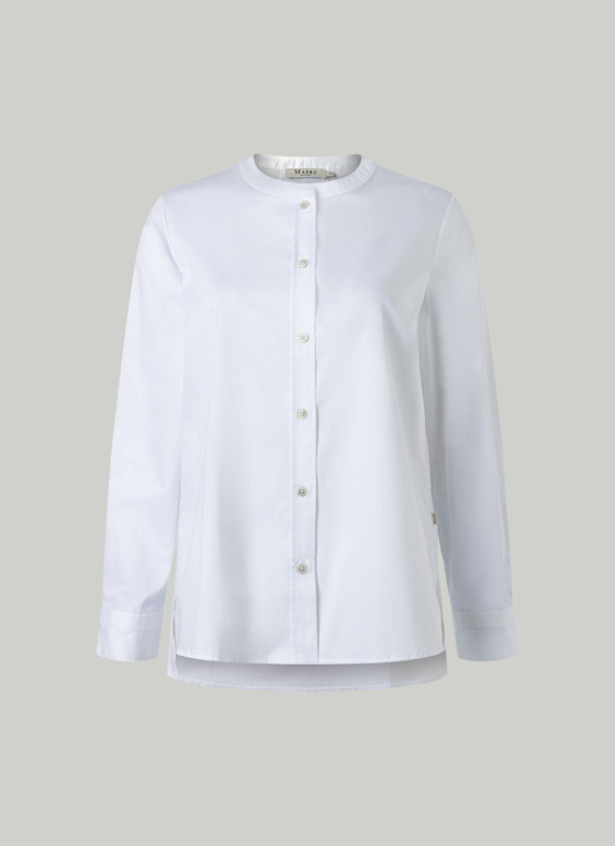 Bluse 1/1 Arm Pure White Frontansicht