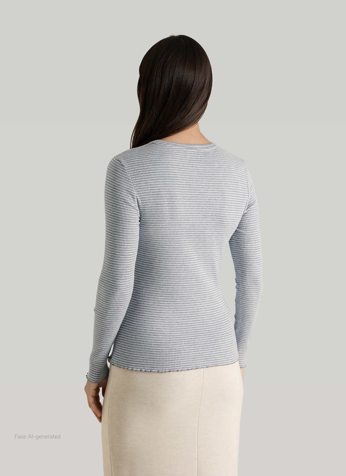 Longsleeve 1/1 Arm, Autumn Mist Rückansicht