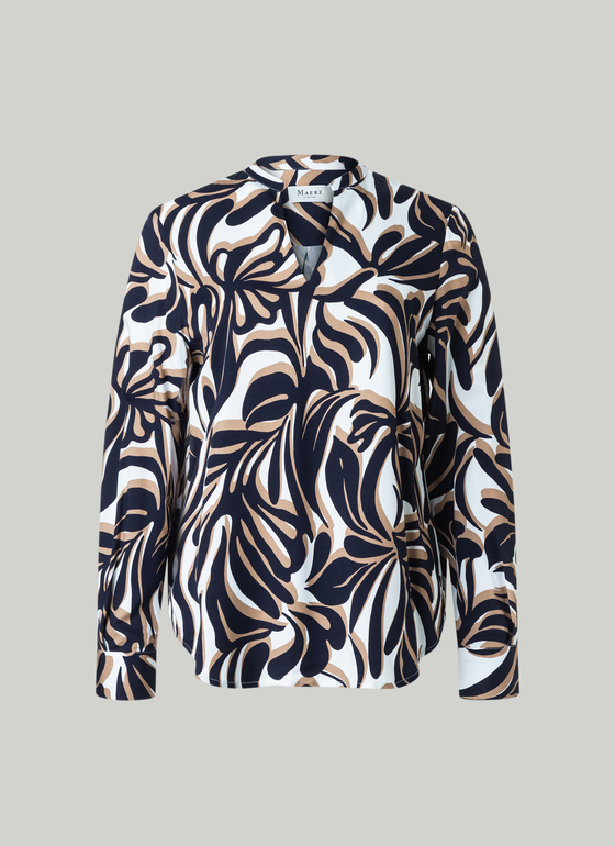 Bluse 1/1 Arm Navy Frontansicht