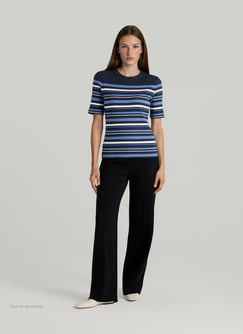 T-Shirt Rundhals 1/2 Arm width=
