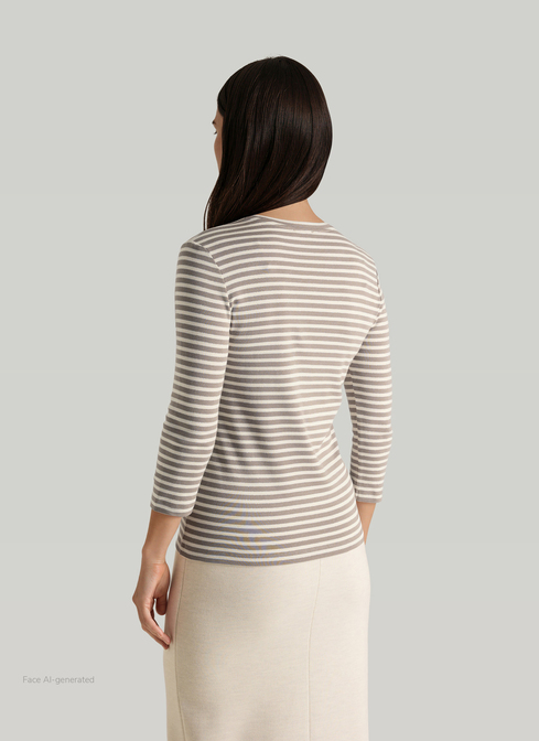 Longsleeve Rundhals 3/4 Arm width=