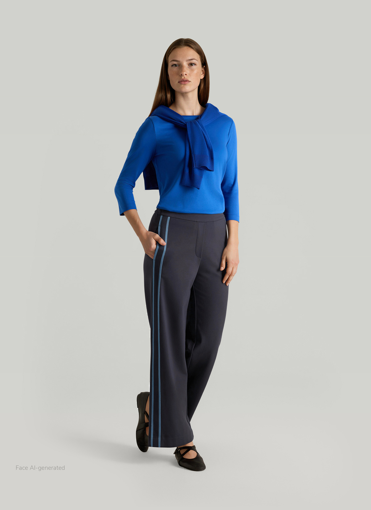 Hose, Navy Detailansicht 2