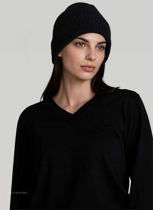 Mütze, Black Frontansicht