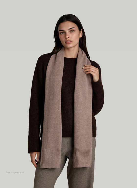 Schal Taupe Grey Frontansicht