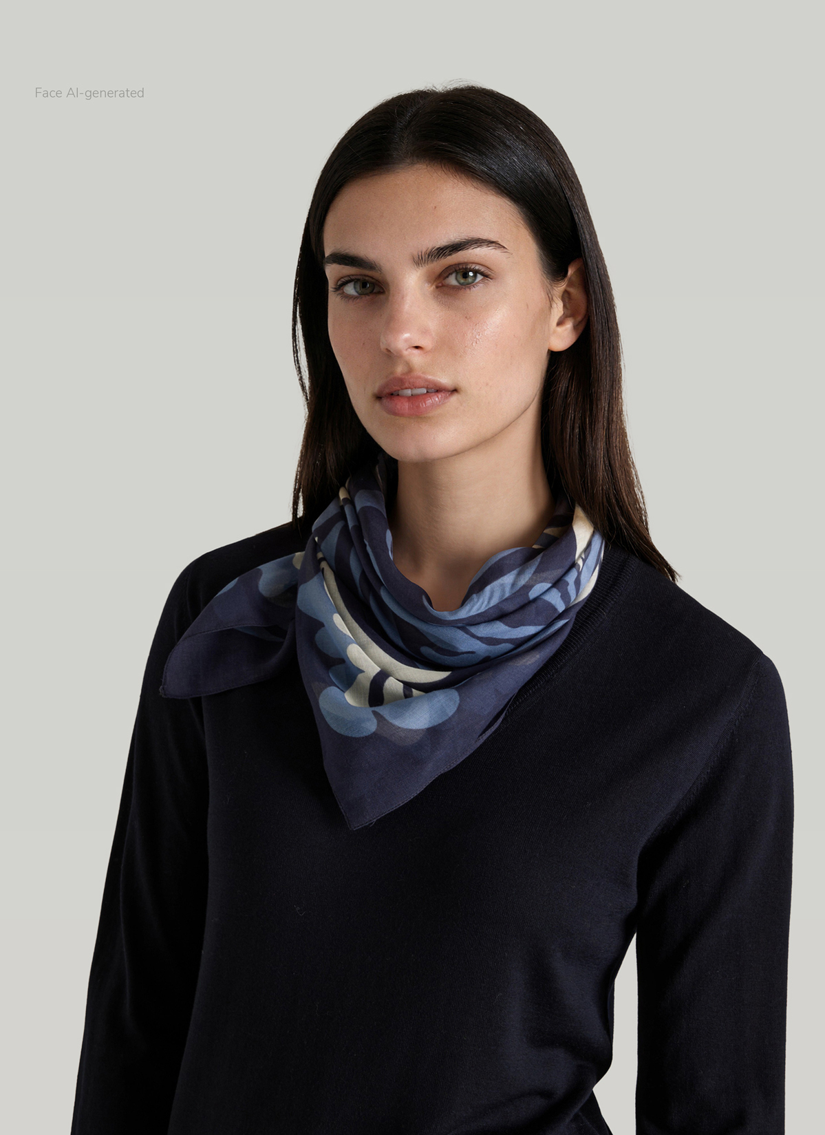 Tuch, Dutch Blue Rückansicht